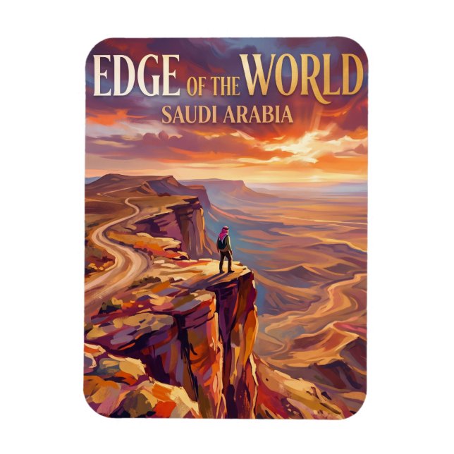 Edge of the World Saudi Arabia Magnet (Vertical)