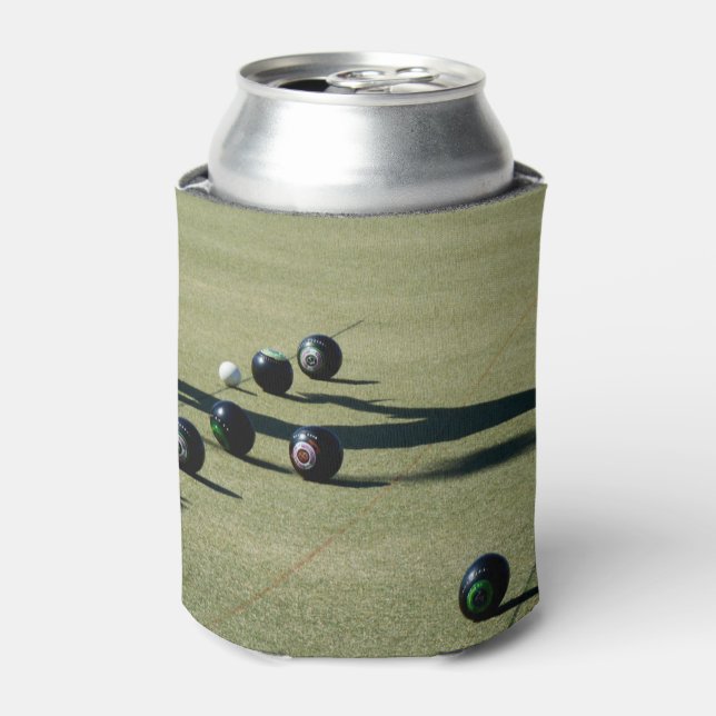 Edge of Victory: A Close Call at Lawn Bowls Can Cooler (Can Front)