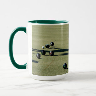 Edge of Victory: A Close Call at Lawn Bowls Mug