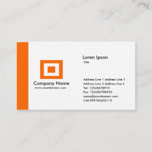 Edge - Orange Business Card