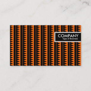 Edge Tag - Aztec Pattern - Orange