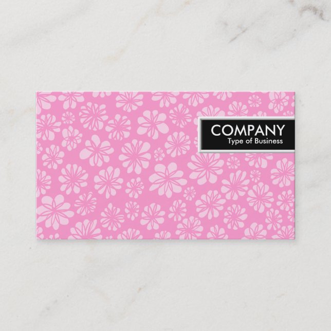 Edge Tag - Pink Floral (Front)