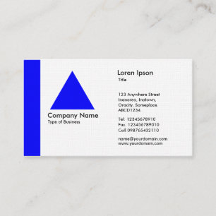 Edge Triangle - Blue Business Card