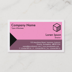 Edge Triangle - Shades of Pink Business Card