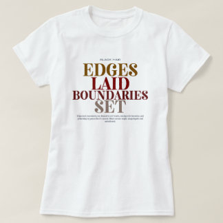 "Edges Laid Boundaries Set" Black Hair Graphic Tee