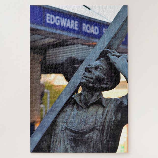 Edgeware Road Station Statue - 20x30 - 1014 pcs. Jigsaw Puzzle (Vertical)