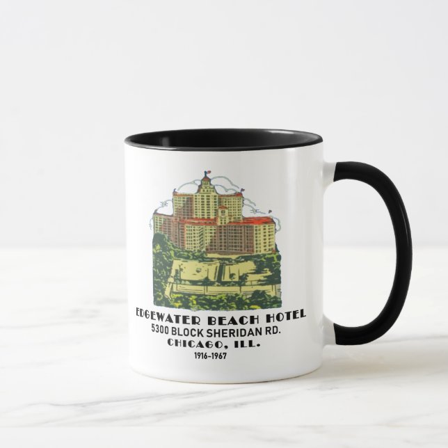 Edgewater Beach Hotel, Chicago, Illinois Mug (Right)
