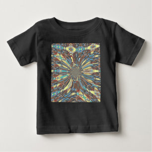 Edgy African Urban Pop Art Abstract Optical Design Baby T-Shirt