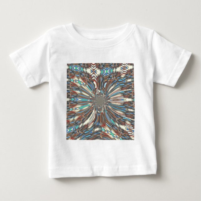 Edgy African Urban Pop Art Abstract Optical Design Baby T-Shirt (Front)