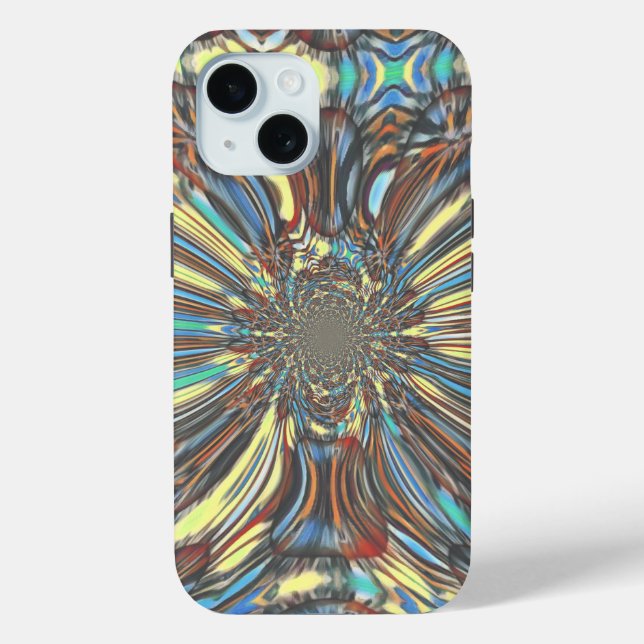 Edgy African Urban Pop Art Abstract Optical Design Case-Mate iPhone Case (Back)