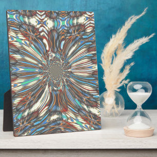 Edgy African Urban Pop Art Abstract Optical Design Plaque