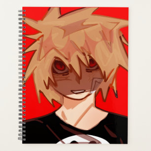 Edgy Anime Boy Grunge Aesthetic Weekly Planner
