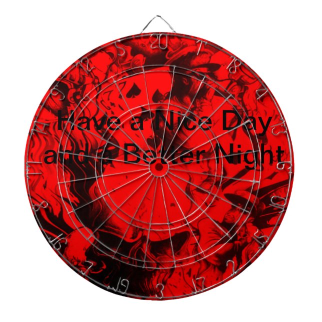 Edgy Art Design Amazing Skeezer Quality Dartboard (Front)