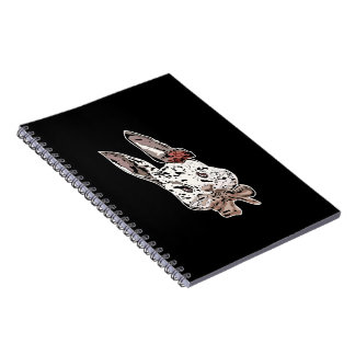 Edgy, artistic rabbit illustration - Unique art Notebook