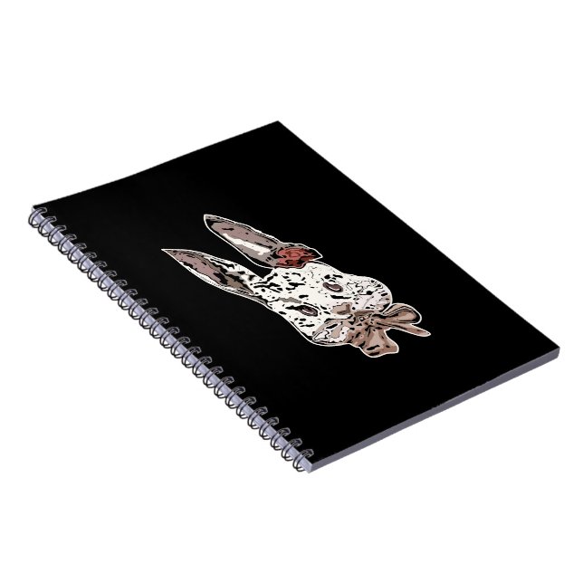 Edgy, artistic rabbit illustration - Unique art Notebook (Right Side)