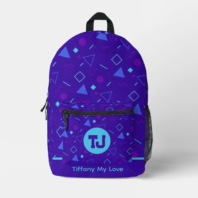 Edgy Bachelor Weekend Groomsmen Custom Backpack (Front)