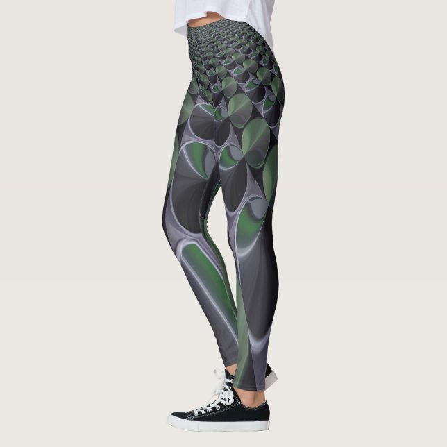 Edgy Beautiful amazing floral pattern design art Leggings (Left)
