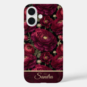 Edgy Best Friend Gift Ranunculus Flower Name iPhone 16 Case