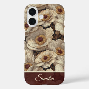 Edgy Birthday Gift Anemones Name iPhone 16 Case