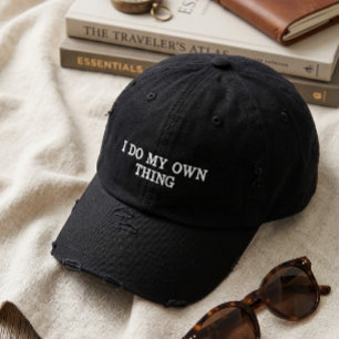 Edgy Distressed Black Dad Hat