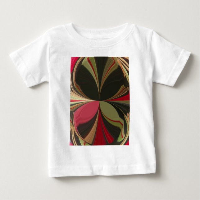 Edgy Earth Kaleidoscope Art Print Baby T-Shirt (Front)