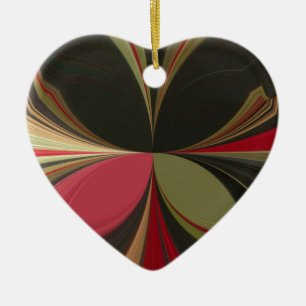 Edgy Earth Kaleidoscope Art Print Ceramic Ornament