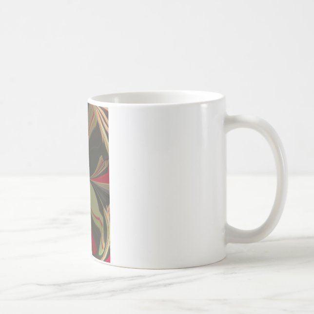 Edgy Earth Kaleidoscope Art Print Coffee Mug (Right)