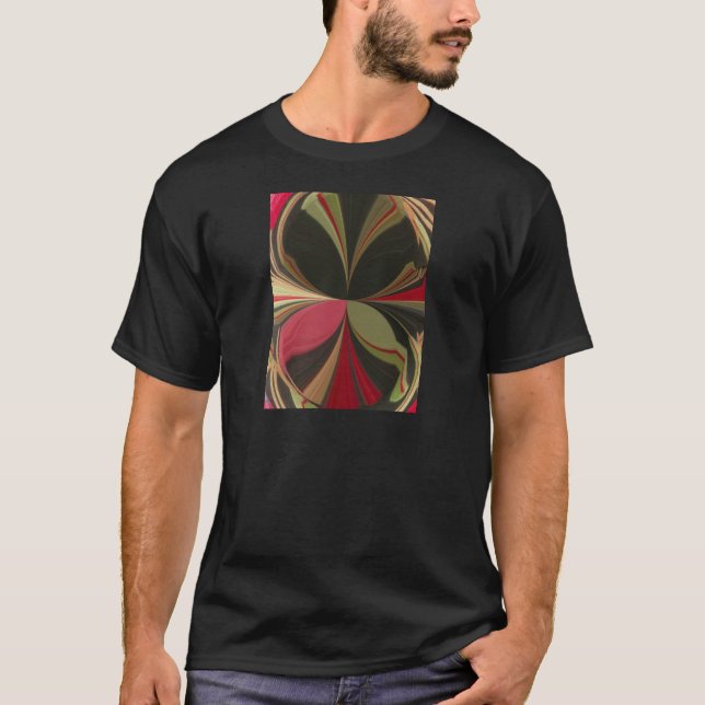 Edgy Earth Kaleidoscope Art Print T-Shirt (Front)