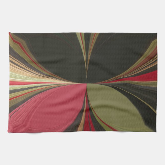 Edgy Earth Kaleidoscope Art Print Tea Towel (Horizontal)