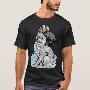 Edgy Easter Bunny Palm Trees T-Shirt