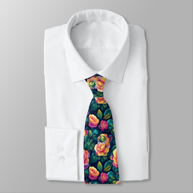 Edgy For Him Rose Tie (Tied)