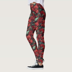 Edgy Gardenias Charm Clothes  Fitness Leggings