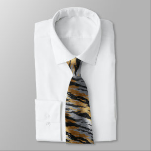 Edgy Gift  For Boyfriend Tiger Tie