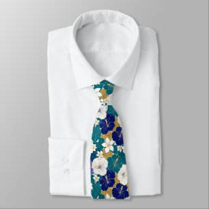 Edgy Gifts For Dad Tropical Flower Tie