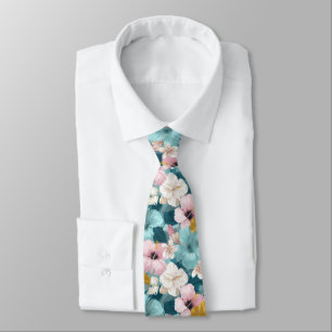 Edgy Gifts For Him Tropical Flower Tie