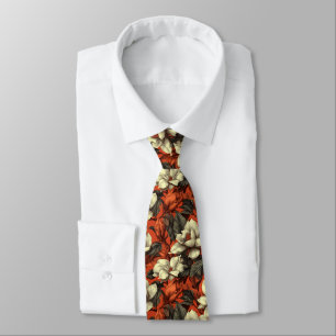 Edgy Gifts For Men Gardenias Flower Tie
