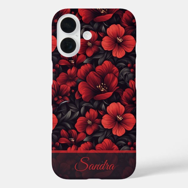 Edgy Girls Gift Rose Name Case-Mate iPhone Case (Back)