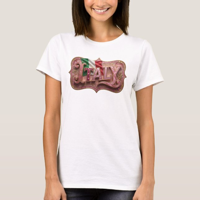 Edgy Gold ITALY Tee (Front)
