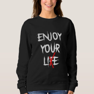 Edgy Gothic Clothing - Enjoy Your Lie Grunge Graph Sweatshirt