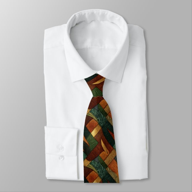 Edgy Graduation Gifts For Him Tiger Skin Tie (Tied)