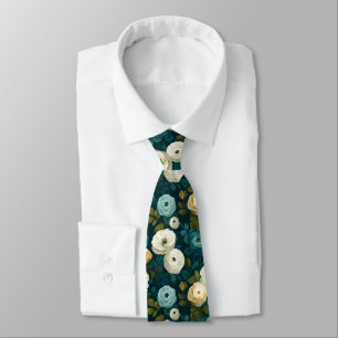 Edgy Groomsmen Gift Ranunculus Flower Tie