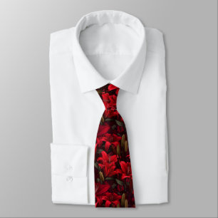 Edgy Groomsmen Lilies Flower Tie