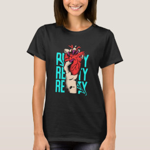 Edgy Hand & Heart Graphic – Bold Pop Art Illustrat T-Shirt