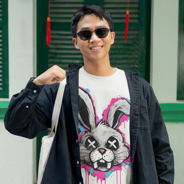 Edgy Horror Bunny T-Shirt – Urban Streetwear (Creator Uploaded)