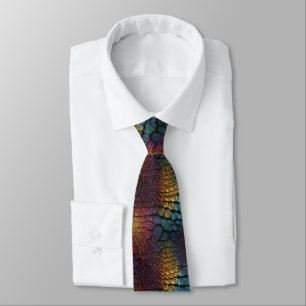 Edgy Housewarming Gift Ideas Crocodile Print Tie