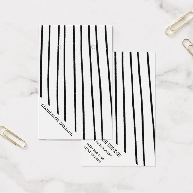 Edgy Lines Earring Necklace Jewellery Display Card (Office)