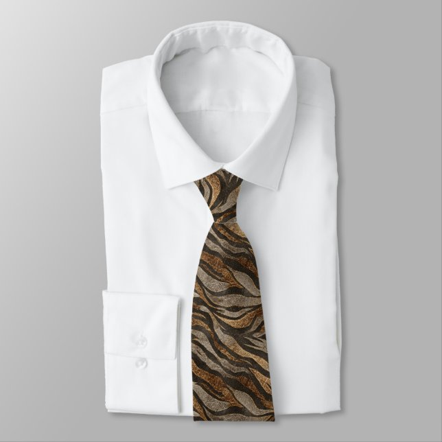 Edgy Menswear Ties Tiger (Tied)