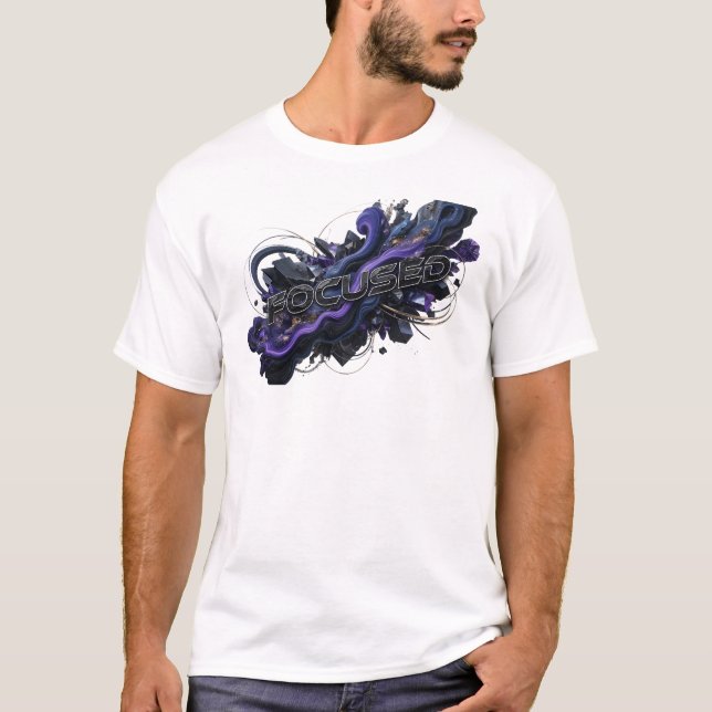 Edgy Navy FOCUSED Tee (Front)