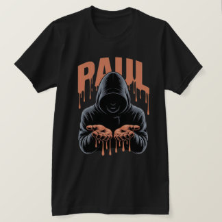 Edgy "PAIN" Drip Typography T-Shirt