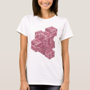 Edgy Pink PINK COIN TOWER Graphic Design T-Shirt